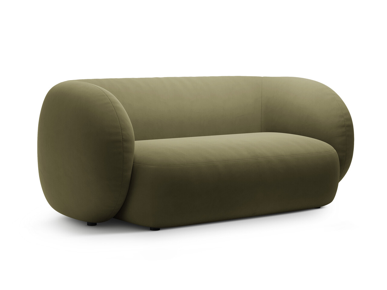 Canapea modulara 2 locuri, Kate, Micadoni, 183x99x76 cm, catifea, verde - 2 | YEO