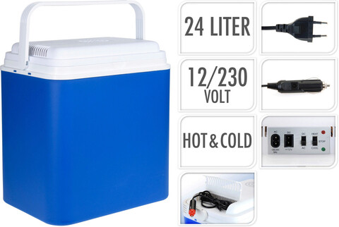 Lada frigorifica electrica, 24 L, polipropilena, albastru
