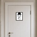 Tablou decorativ, Quiet Gentleman, Dimensiune: 20 x 25 cm, Alb/Negru