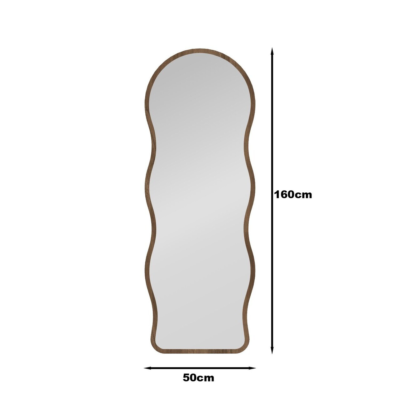 Oglinda Cheval, Hanah Home, Asial, 50x160x2.2 cm, Maro — imaginea 5