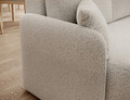 Coltar extensibil dreapta 3 locuri ELTAP, Hadson, 206x150x89 cm, lemn/poliester, alb