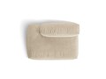 Modul stanga pentru canapea, 2 locuri, Martina-120, Micadoni Home, 133x106x75 cm, catifea, bej deschis