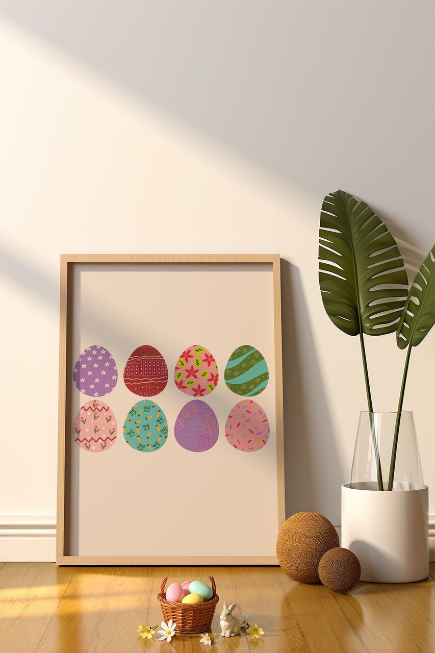 Tablou decorativ, Arteastermodel22-3348, Vopsea: 100% MDF (grosime: 2,7 mm), Multicolor - view 2