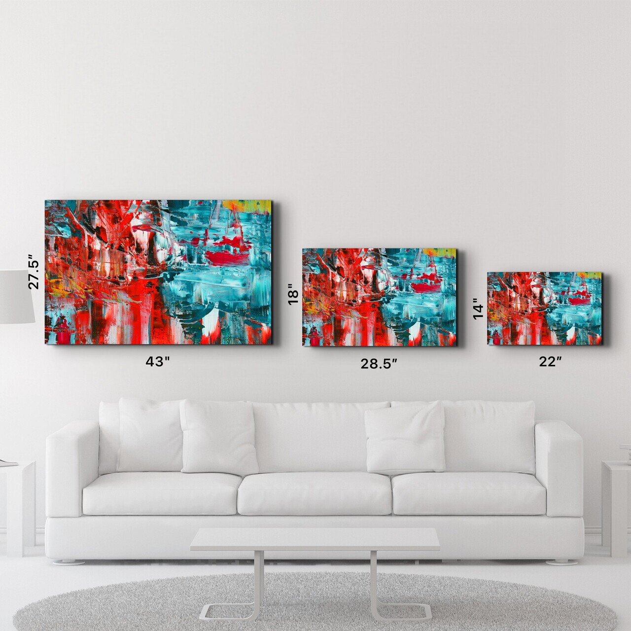 Tablou decorativ, OGLS-7097, Dimensiuni: 70 x 110 cm, Multicolor — imaginea 6