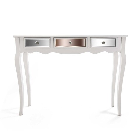 Comoda cu 3 sertare, versa, ferrara, 25 x 80.5 x 106.5 cm, lemn, alb