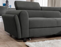 Coltar extensibil dreapta 4 locuri ELTAP, Mari-41, Mariall, 288x200x92 cm, lemn/poliester, gri inchis