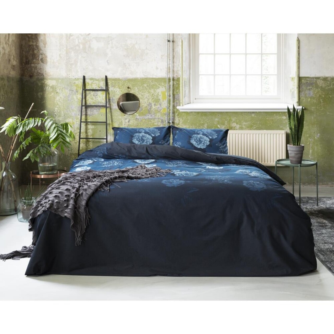 Lenjerie De Pat Dubla Blue Morning - Primavera Deluxe, Royal Textile, 3 Piese, 240 X 260 Cm, 100% Bumbac, Multicolor