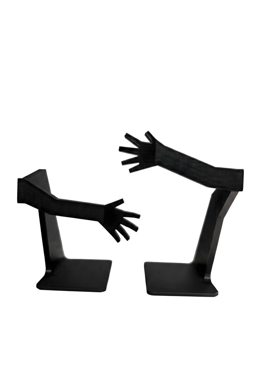 Suport de cărți din plastic, Arms, Negru - view 7
