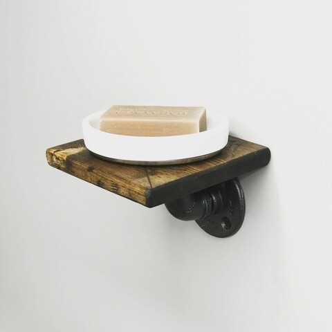 Raft BoruRaf100, Evila Originals, 15x15x12 cm, maro/negru