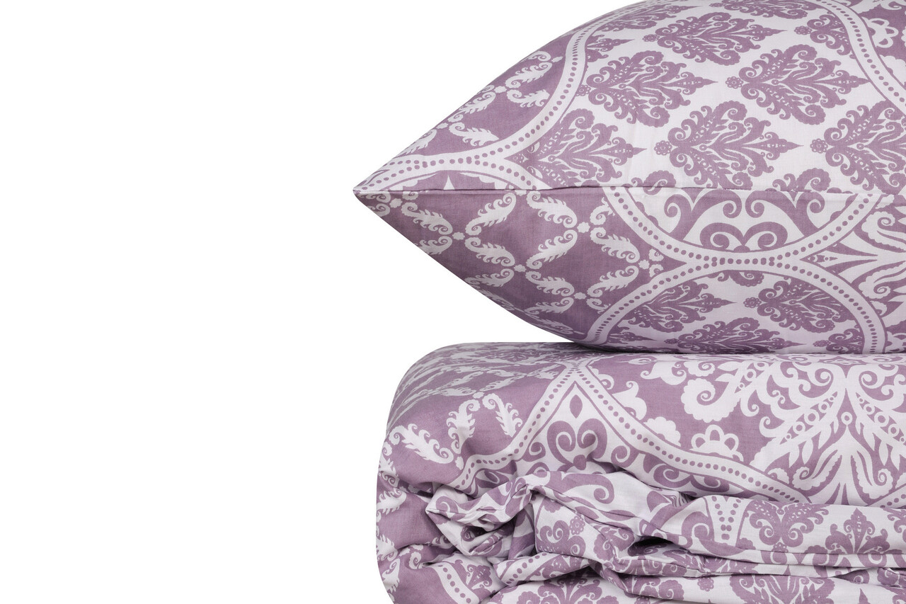 Lenjerie de pat dubla King (FR), Donjette - Purple, Pearl Home, Bumbac Ranforce - 2 | YEO