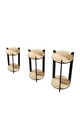 Suport din lemn pentru plante, Poter, Flower Desk Round, MDF , Stejar