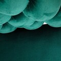 Scaun Bubble, Homla, 61x57.5x81.7 cm, metal/catifea din poliester, verde