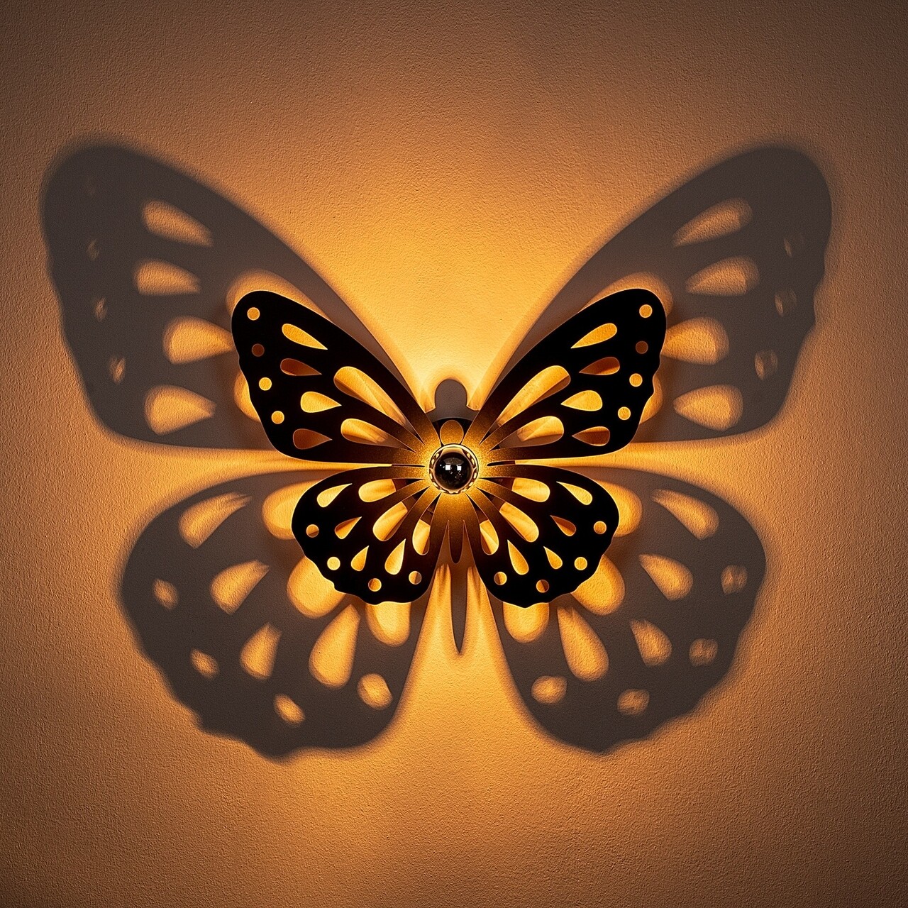 Lampa de perete, Shadow, 599 - A, E27, 100 W, metal/MDF, negru