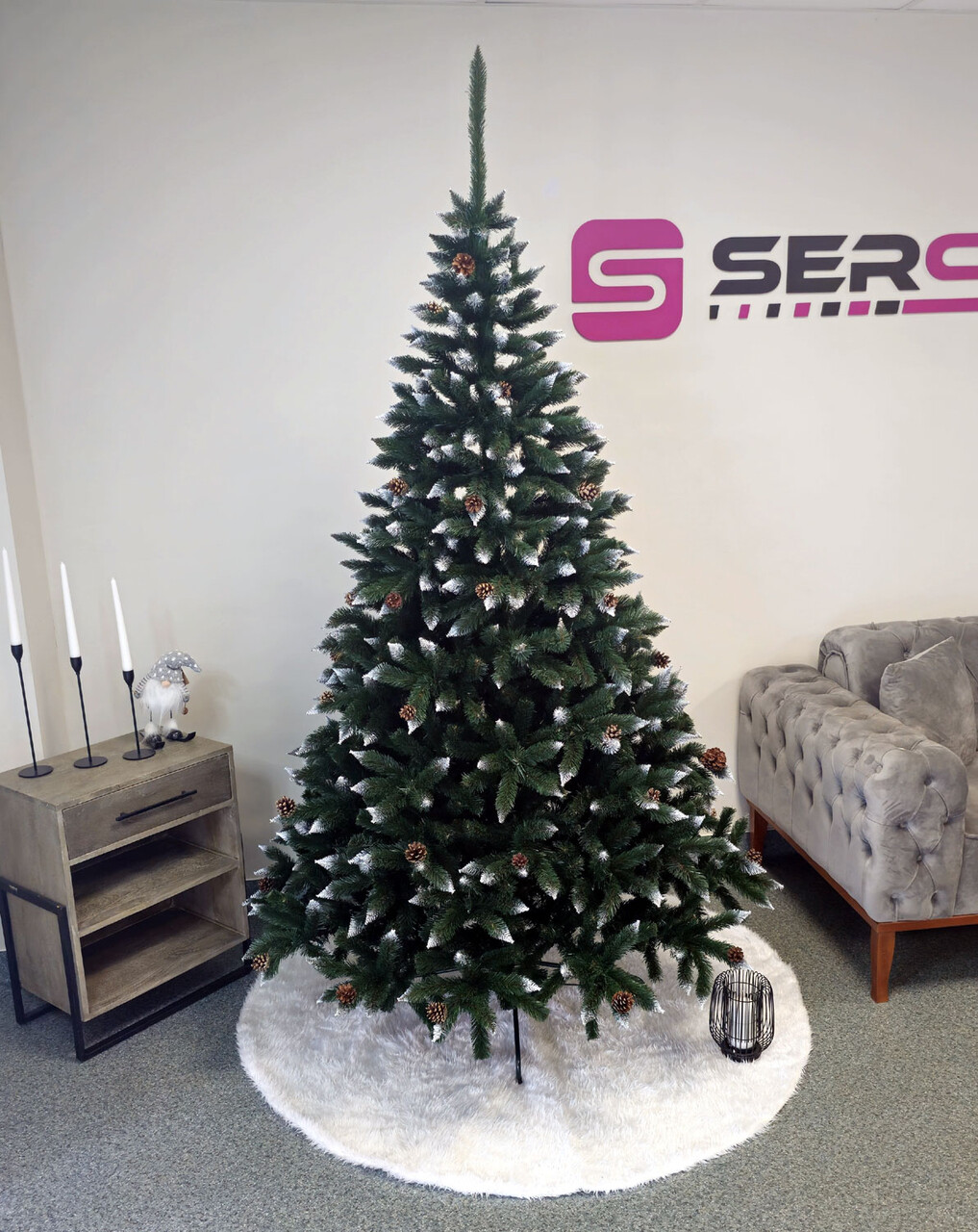 Brad artificial Christmas Deluxe by Sersimo, Danemark, 2D, 220cm — imaginea 6