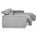 Coltar extensibil electric cu sezlong dreapta, Move, L. 303 l.185 H.88, stofa, gri