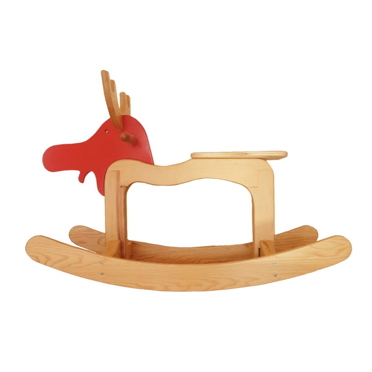 Jucarie pentru landou/carucior, Hanah Home, Deer, 33x60x82 cm, Nuc / Roșu - view 4