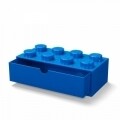 Cutie de depozitare LEGO, 1 sertar, polipropilena, albastru