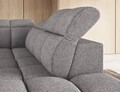 Coltar extensibil dreapta 4 locuri ELTAP, RT-04PAO, Falconn, 258x208x107 cm, lemn/poliester, gri inchis