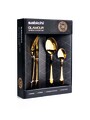 Set tacamuri din inox, 16 piese, Sabichi, Gold Glamour