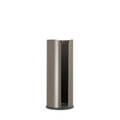 Suport role rezerva hartie igienica, Brabantia, Balance Platinum, 13.2x13.2x32.1 cm, otel, gri inchis