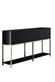 Consola, Bexley, Lord, 150x80x30 cm, PAL, Negru