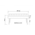 Set de mobilier pentru hol, Vella, Multilux, PAL, Sonomo / Albastru închis