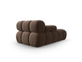 Sezlong living stanga 1 loc, Bellis-51, Micadoni Home, 155x94x70 cm, catifea, maro inchis