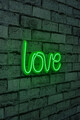 Decoratiune luminoasa LED, Love, Benzi flexibile de neon, DC 12 V, Verde