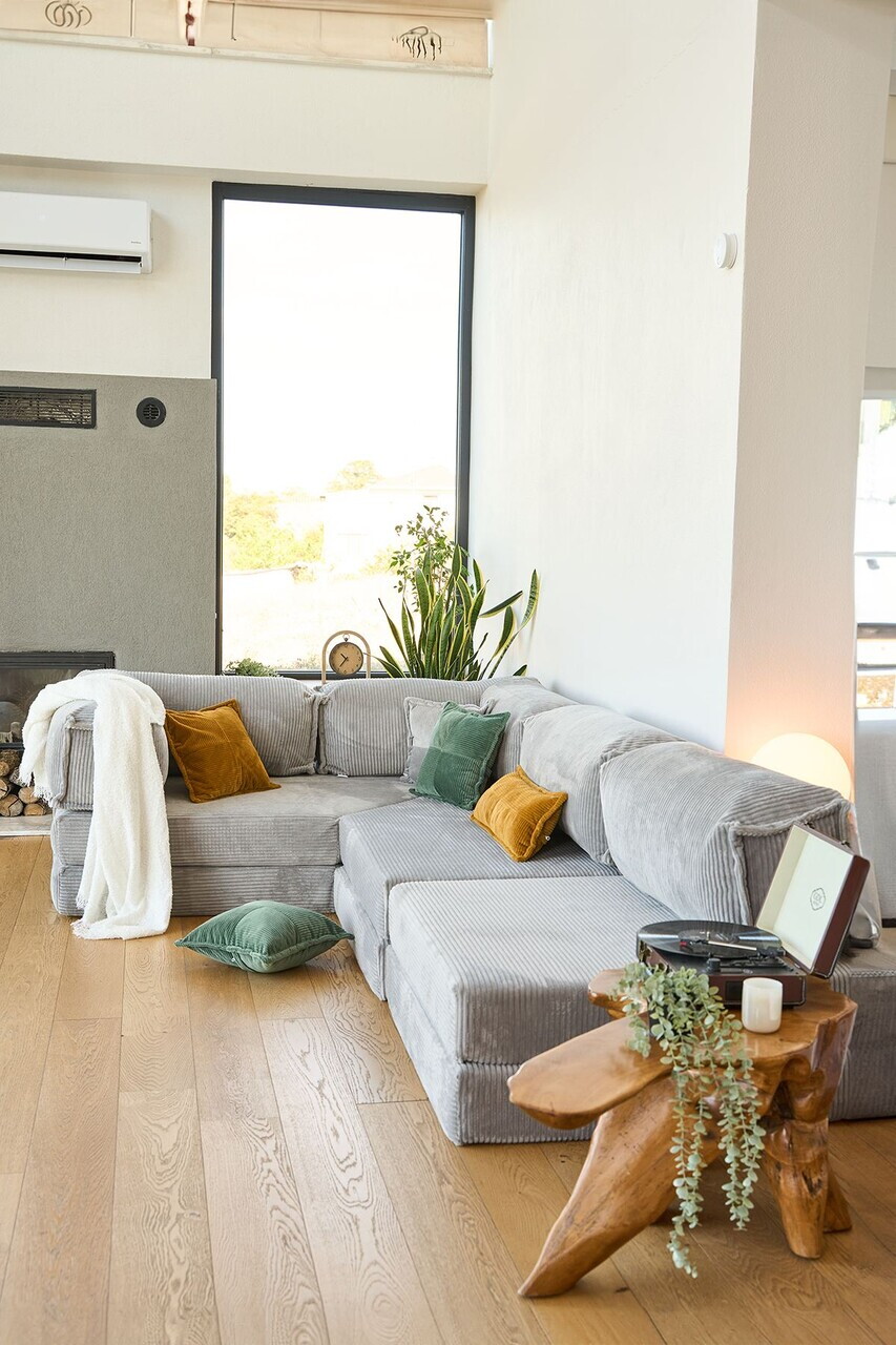 Coltar, Atelier del Sofa, 118FVL1405, Tesatura plus reiata, Gri deschis