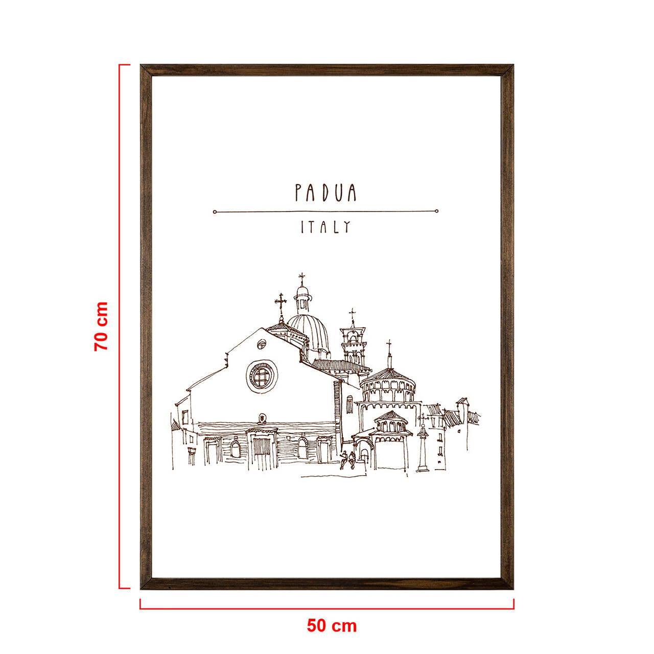 Tablou decorativ, TD065, Lemn, Desenat manual, Natural