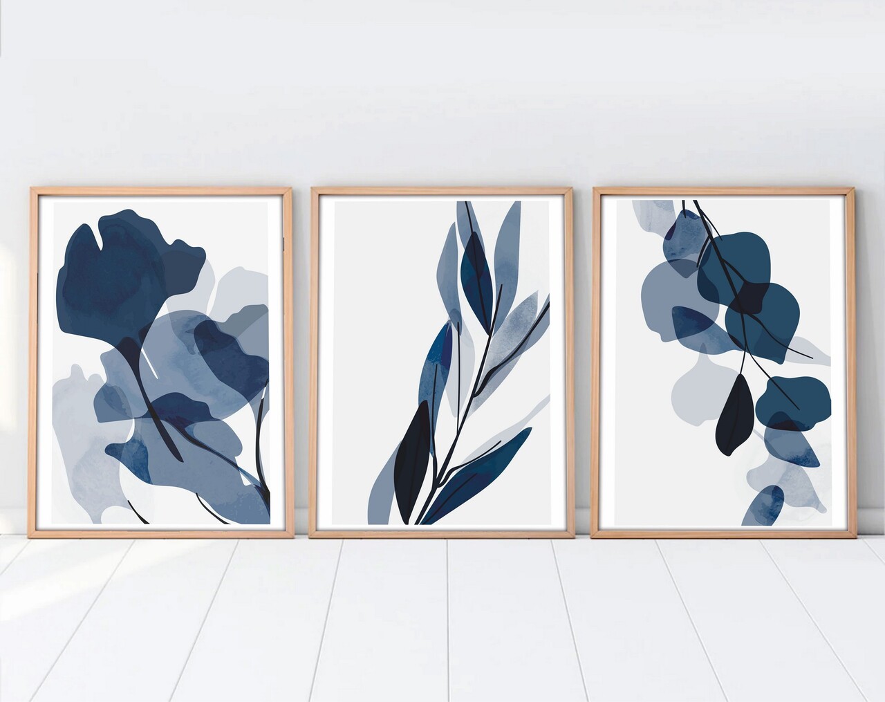 Set 3 tablouri decorative, Huhu207, Cadru: 100% LEMN MASIV (Grosime: 2,5 cm), Multicolor - view 5