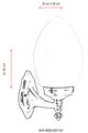 Lampa de exterior, Avonni, 685AVN1338, Plastic ABS, Negru