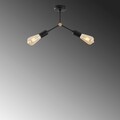 Lustra, Sparrow - 1252, Tatum, 34 x 10 x 26 cm, 2 x E27, 40W, negru
