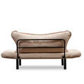 Canapea extensibilă cu 2 locuri, Futon, 859FTN1228, Metal, Crem