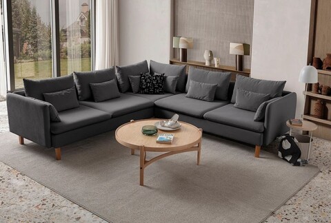 Coltar, Atelier del Sofa, 752EST1328, Frame: 70% HORNBEAM/30% MELAMINE COATED CHIPBOARD, Antracit