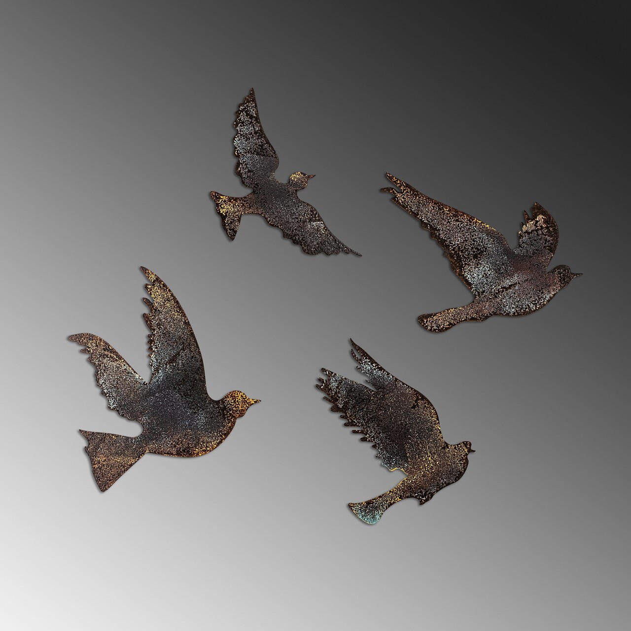 Decoratiune de perete, Birds-1, Dimensiune 1: 15 x 13 cm, Multicolor - view 5