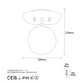 Lustra, Fulgor, 942FLG1376, Metal, Auriu