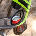 Scaun balansoar de camping Kamprock, InnovaGoods, 100 x 104 x 95.5 cm, max 150 kg, verde/negru