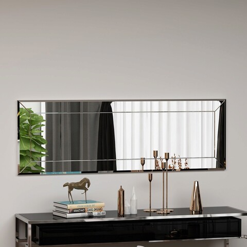Oglinda decorativa, siam, nady, 40x120x2.2 cm, mdf , alb