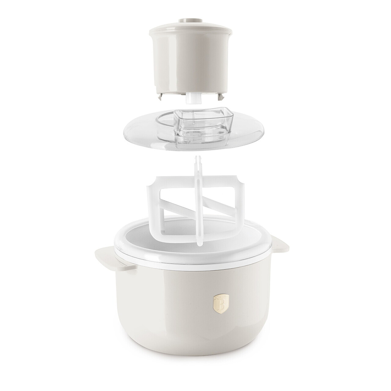 Aparat de facut inghetata Berlinger Haus, Sahara, 12W, 22.7x18.6x21.2 cm, aluminiu/plastic, crem - view 3