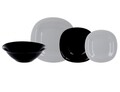 Serviciu de masa 19 piese, Luminarc, Carine Granite/Black, opal