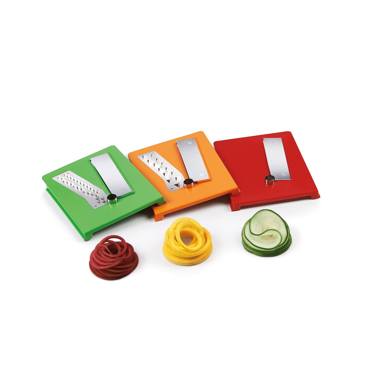 Dispozitiv de spiralat cu 3 lame interschimbabile, "Good Grips" - OXO - imagine 6