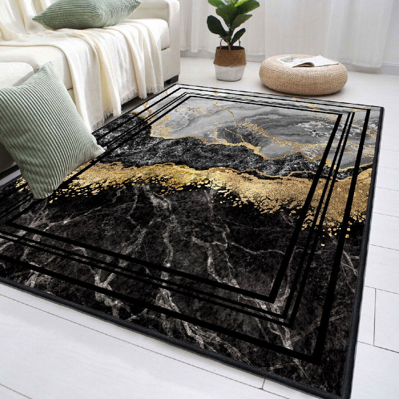 Covor, Els2375, 140x220 cm, Catifea, Multicolor — imaginea 2