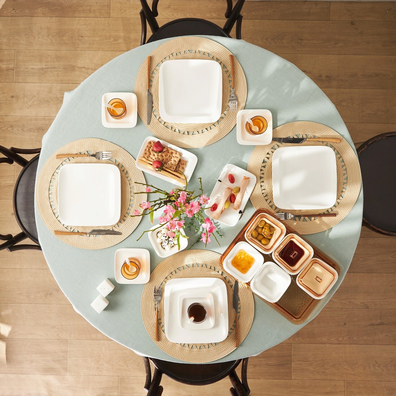 Set de mic dejun Hermia 216KRC1250 Ceașcă de ceai: 6 x 6 x 5 cm (6 bucăți) Multicolor