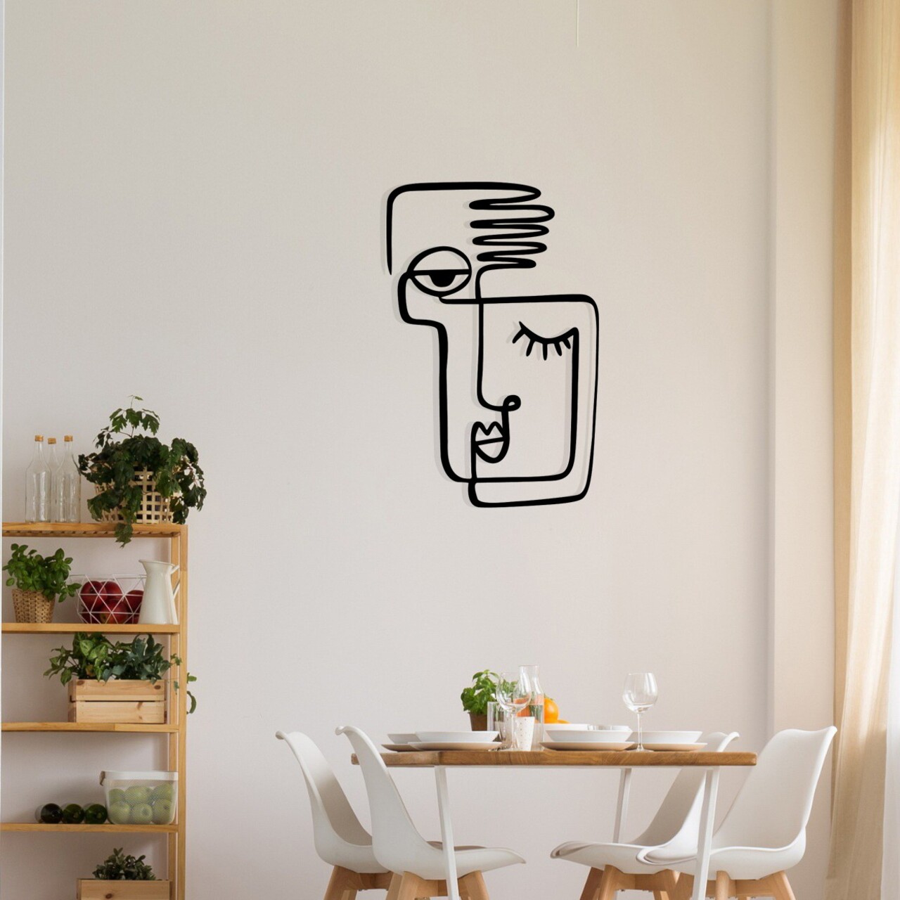 Decoratiune de perete, Cara mia, Dimensiuni: 36 x 55 cm, Negru - view 2