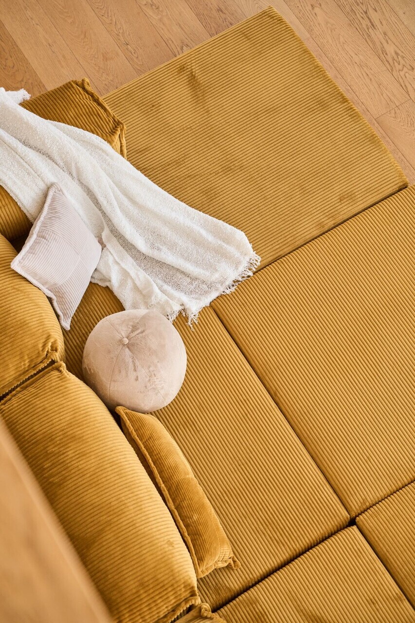 Coltar, Atelier del Sofa, 118FVL1407, Tesatura plus reiata, Galben mustar - view 7