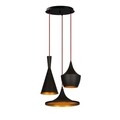 Lustra, Elmas - 3556, Opviq, 51 x 130 cm, 3 x E27, 40W, negru/auriu