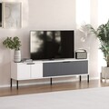 Comoda TV, Odessa, Noah, 150x45x30 cm, Alb / Antracit