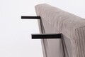 Canapea extensibila 2 locuri Walker, Bizzotto, 120x83x88 cm, otel/poliester, grej
