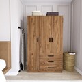 Dulap pentru haine, Miwood, Easy 1600-56, Maro
